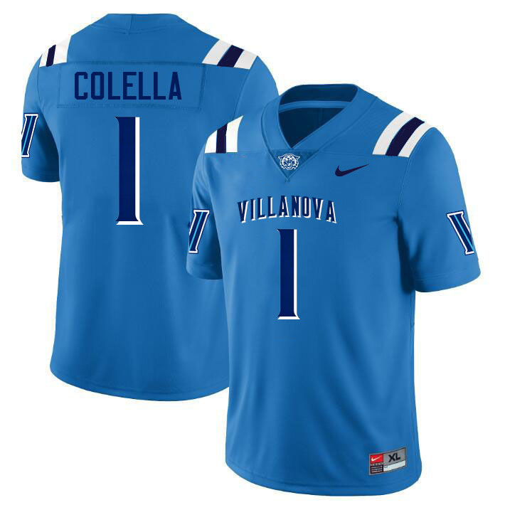 Villanova Wildcats #1 Luke Colella College Football Jerseys,Uniforms-Light Blue